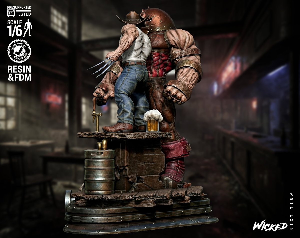 Marvel Logan VS Juggernaut Comic Version Diorama - Image 4