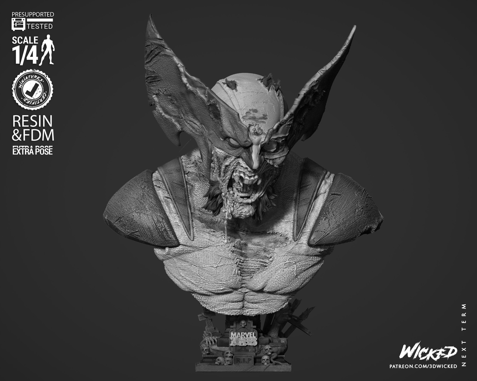 Wolverine Zombie - Bust (Marvel)