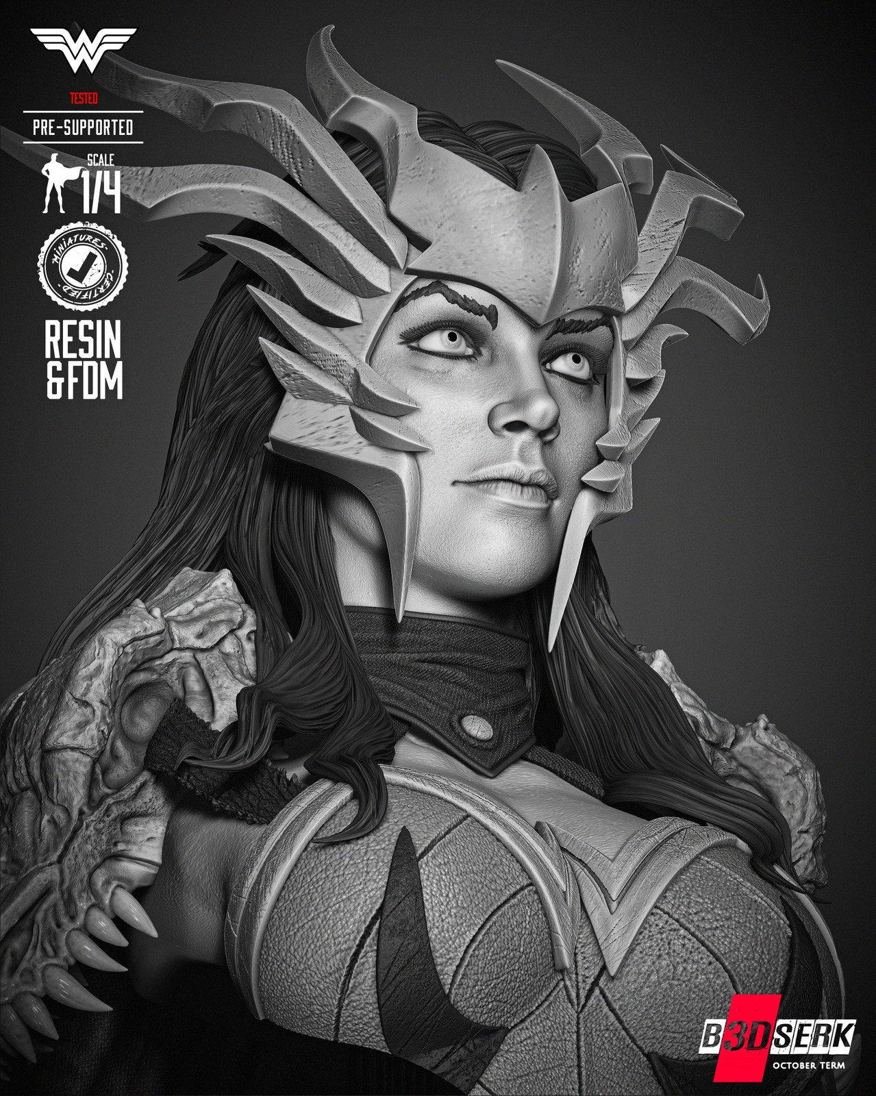 Wonder Woman Death Metal Portrait Bust - Image 4