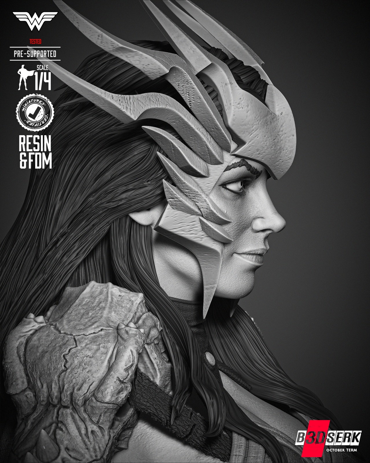 Wonder Woman Death Metal Portrait Bust - Image 5