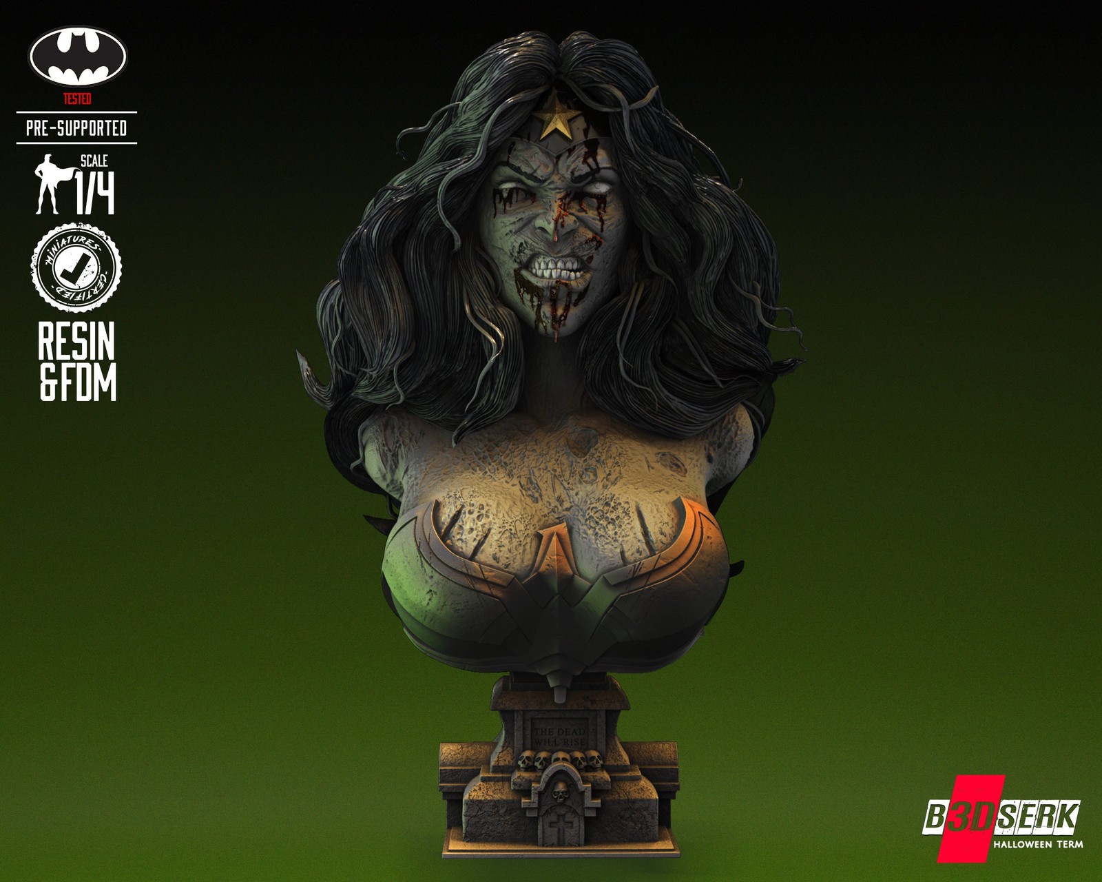 Wonder Woman Zombie - Bust (DC) - Image 2