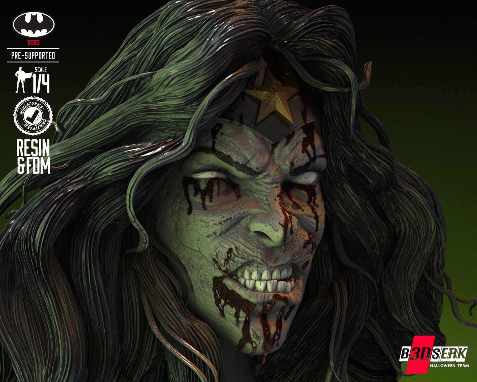 Wonder Woman Zombie - Bust (DC) - Image 4