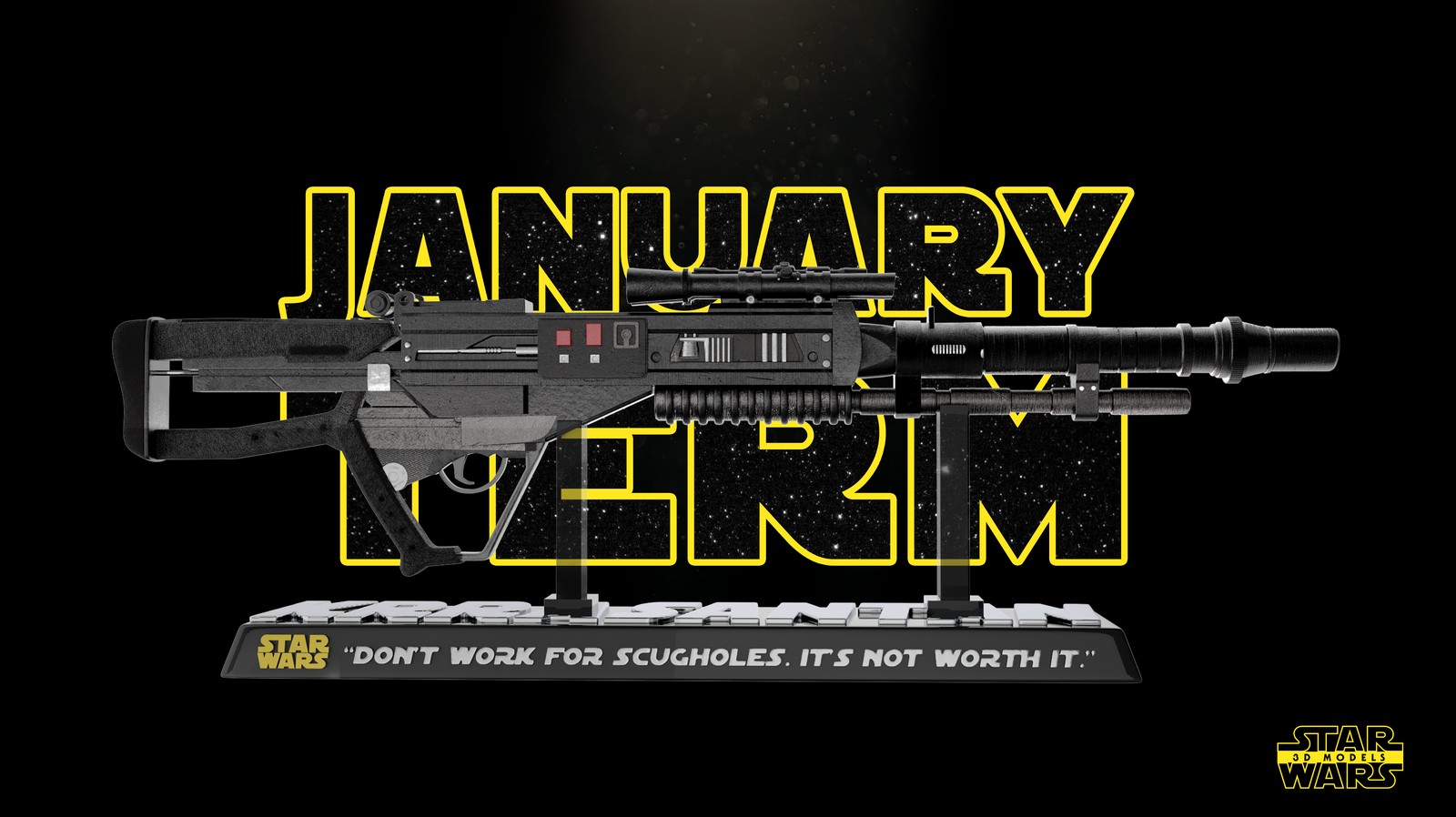 Black Krrsantan Wookie Rifle