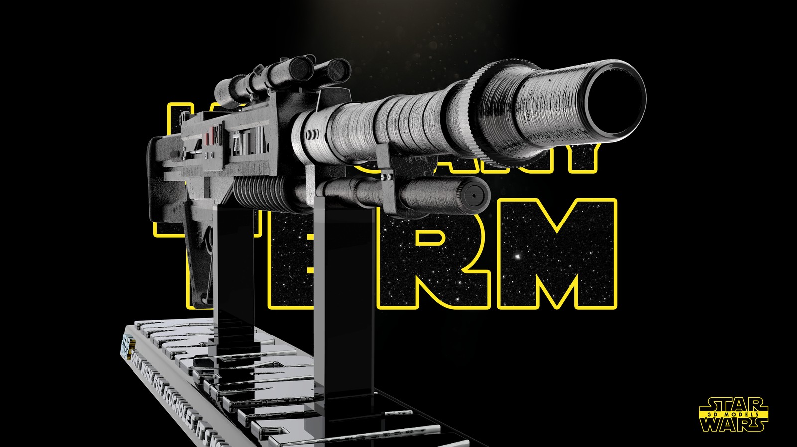 Black Krrsantan Wookie Rifle - Image 5