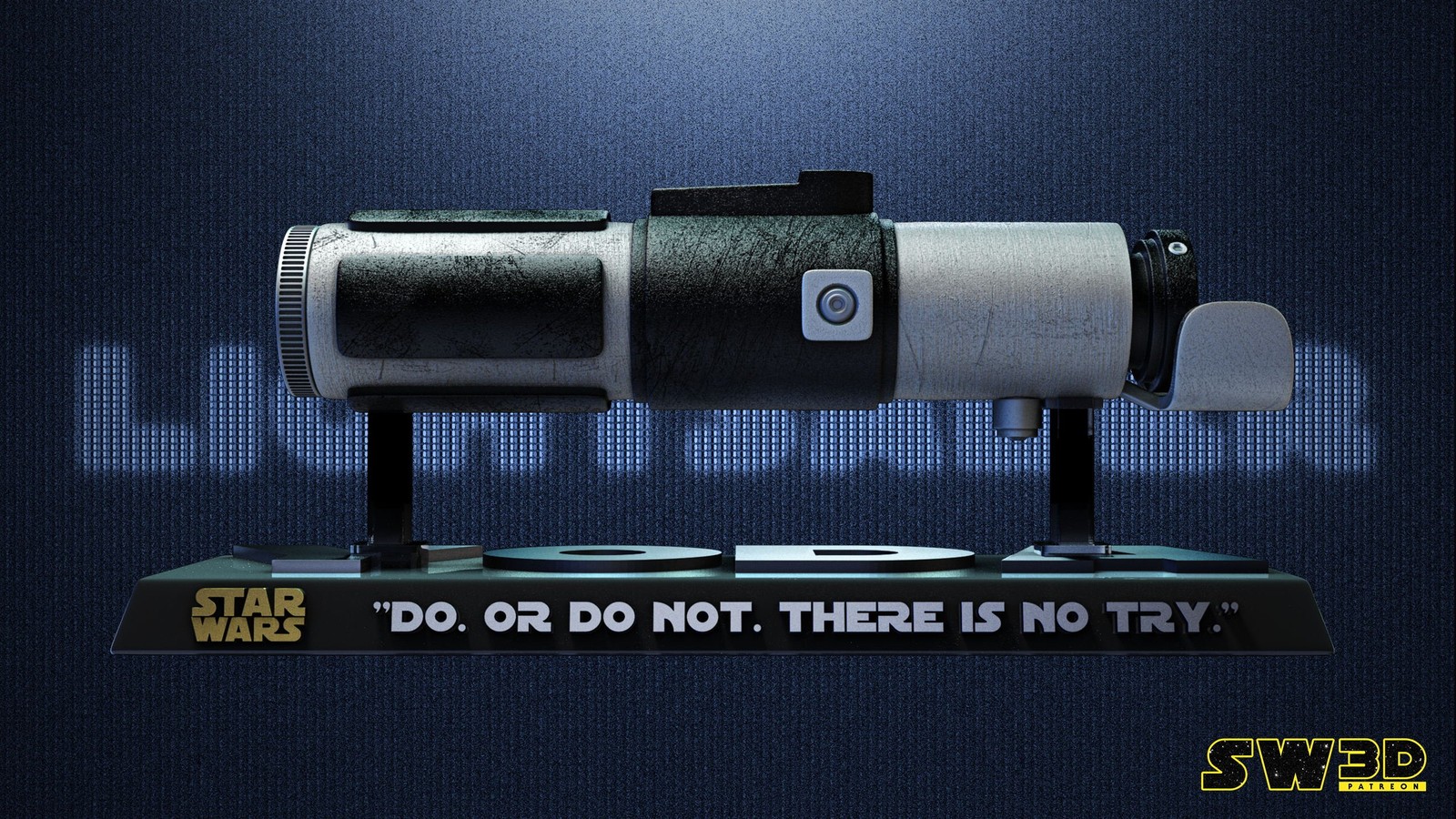 Yoda Lightsaber Sculpture