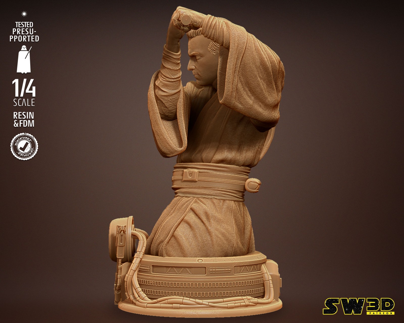 Young Obi-Wan Bust - Image 4