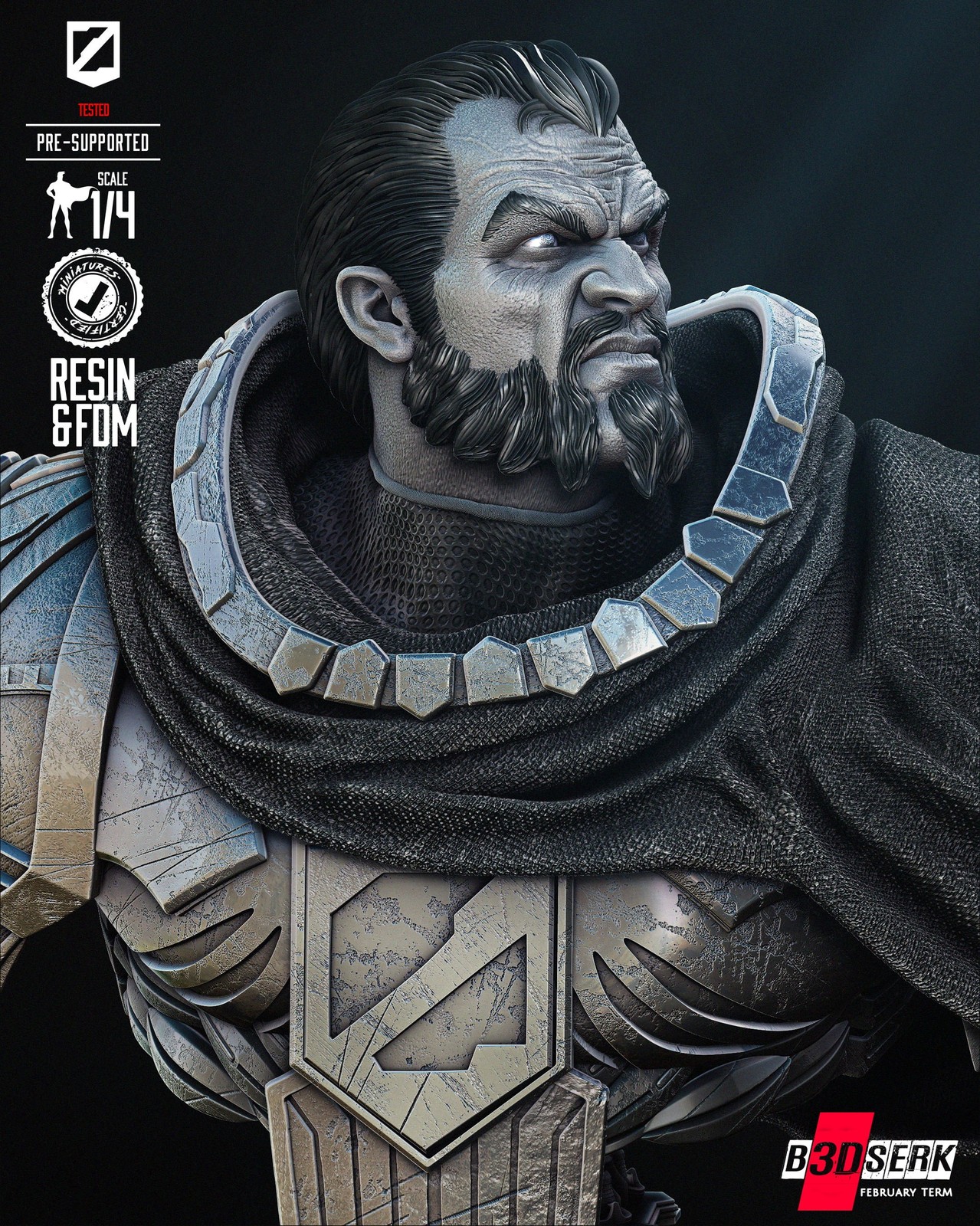 Zod Portrait Bust - Image 4