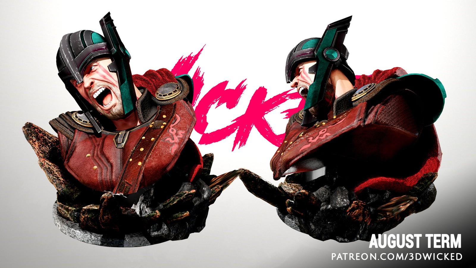 Marvel Thor Ragnarok Hammer and Bust - Image 3