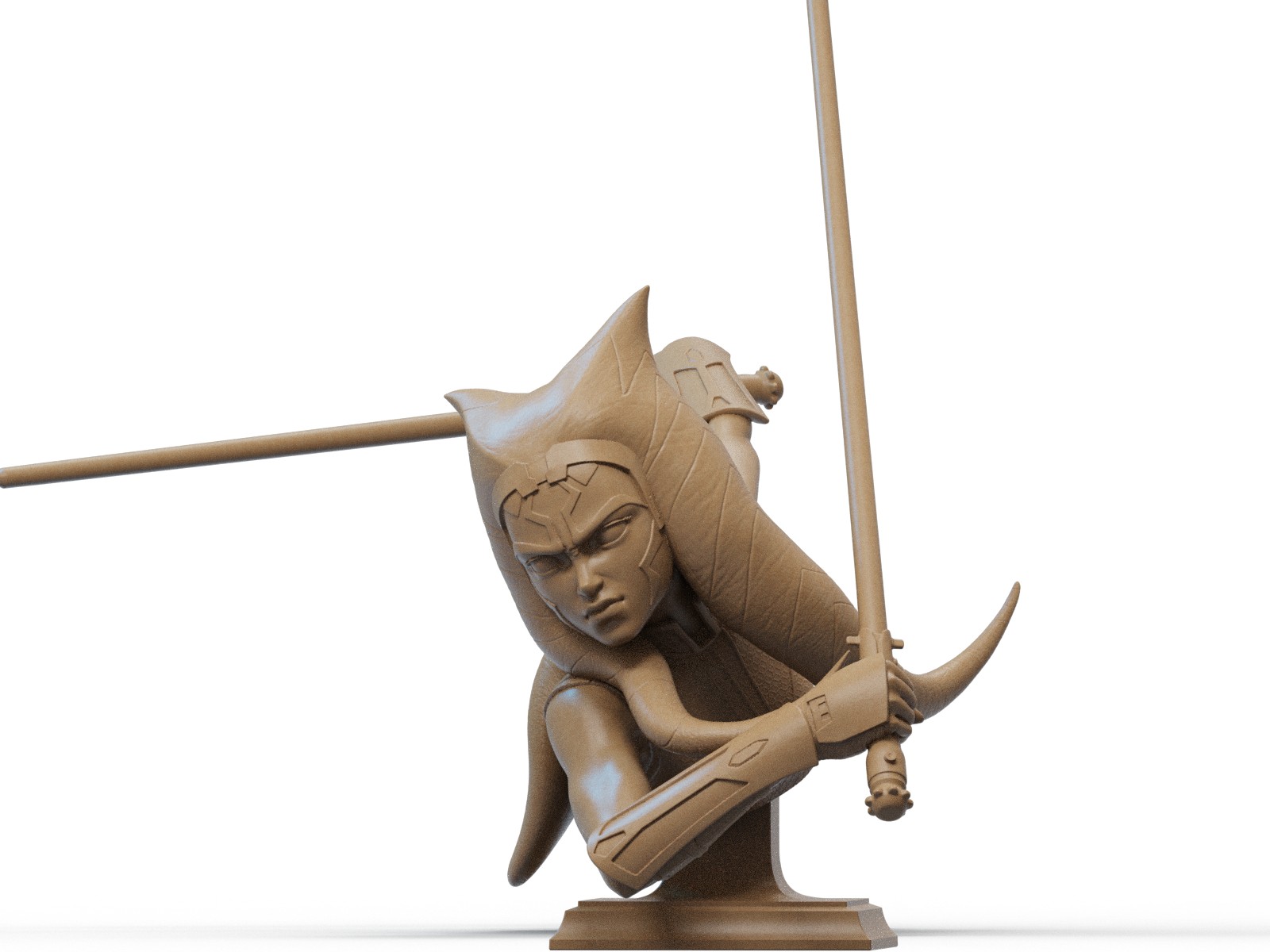 Ahsoka Tano Crossed Blades - Bust (Star Wars)