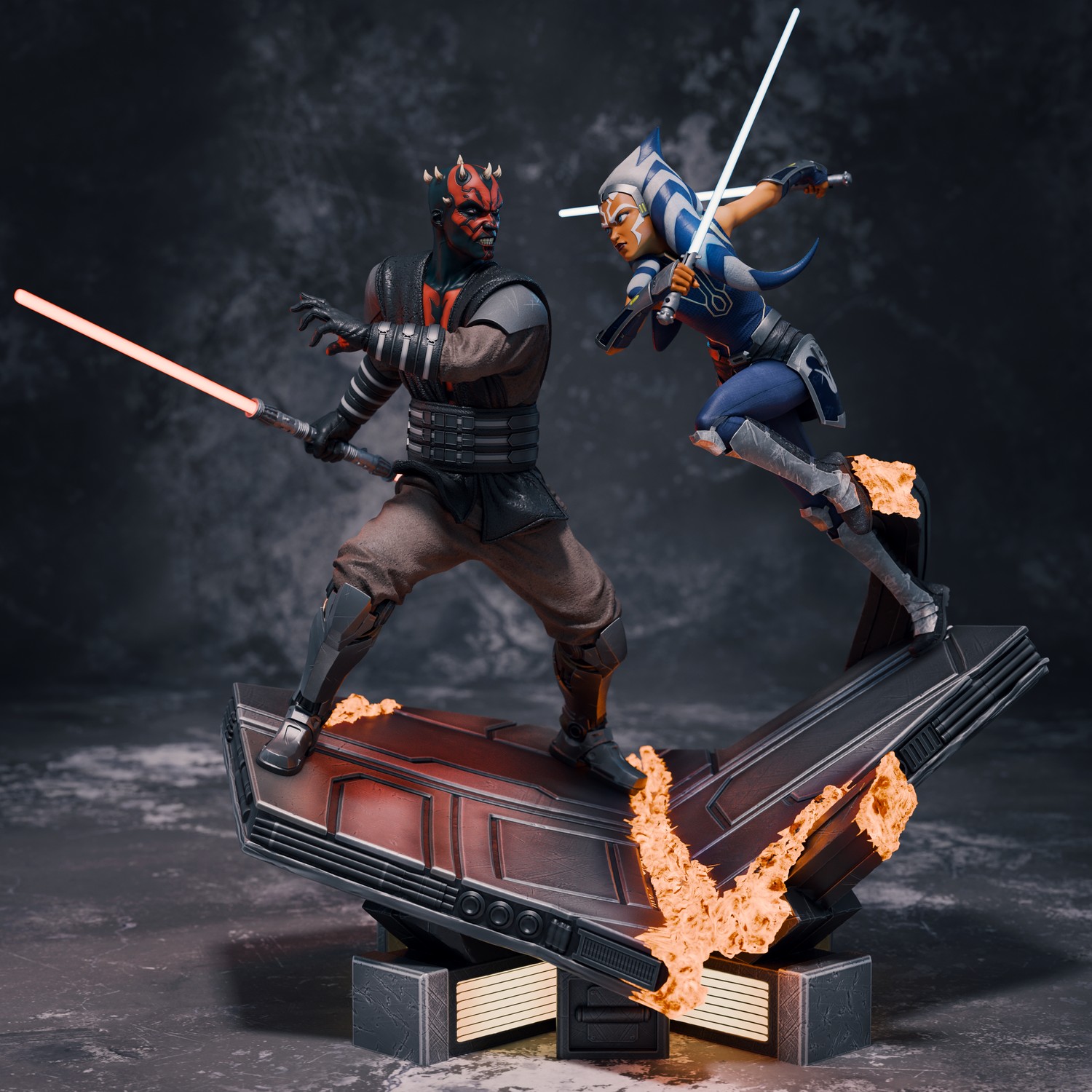 Ahsoka Tano vs Darth Maul Diorama - Image 4