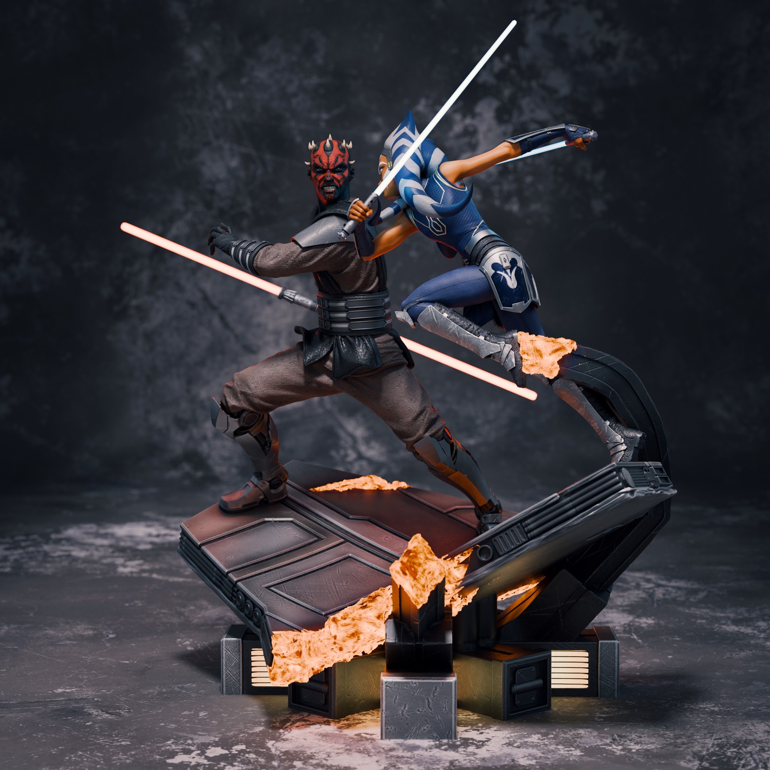 Ahsoka Tano vs Darth Maul Diorama - Image 5