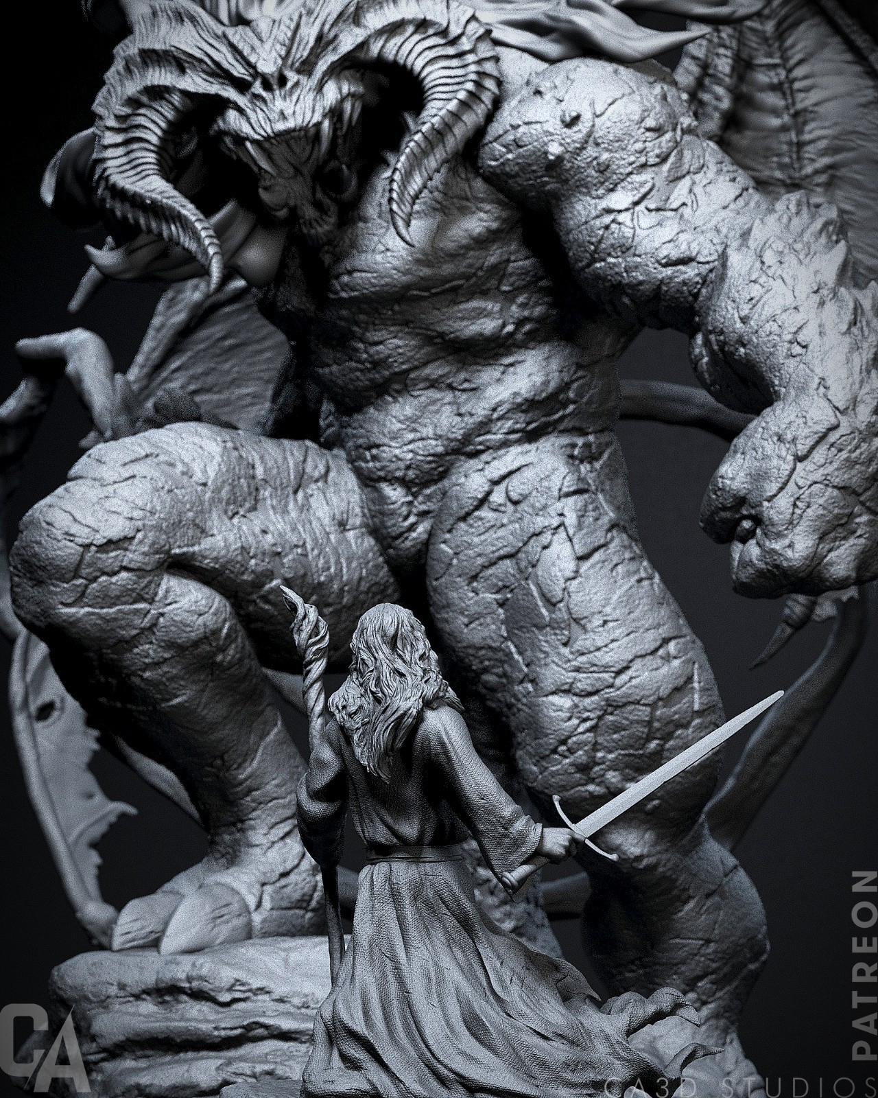 Gandalf & the Balrog - Diorama (The Lord of the Rings)
