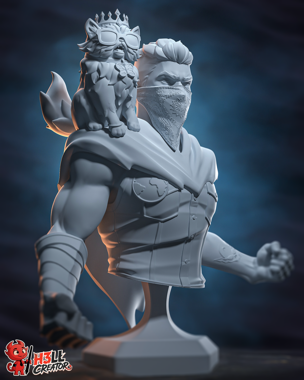 Carl & Princess Donut - Bust (Dungeon Crawler Carl)
