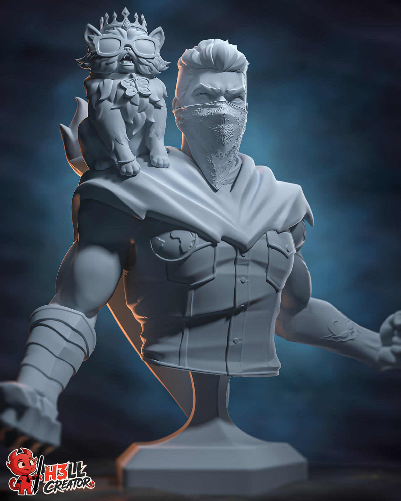 Carl & Princess Donut - Bust (Dungeon Crawler Carl) - Image 2