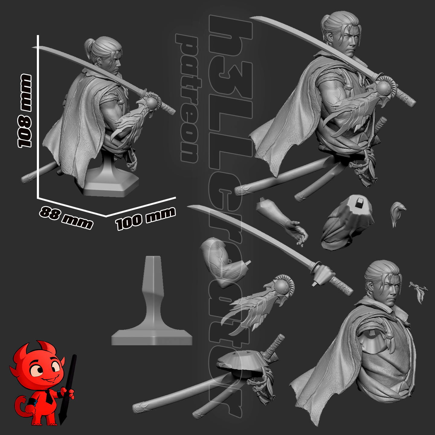 Musashi - Bust (Onimusha) - Image 4