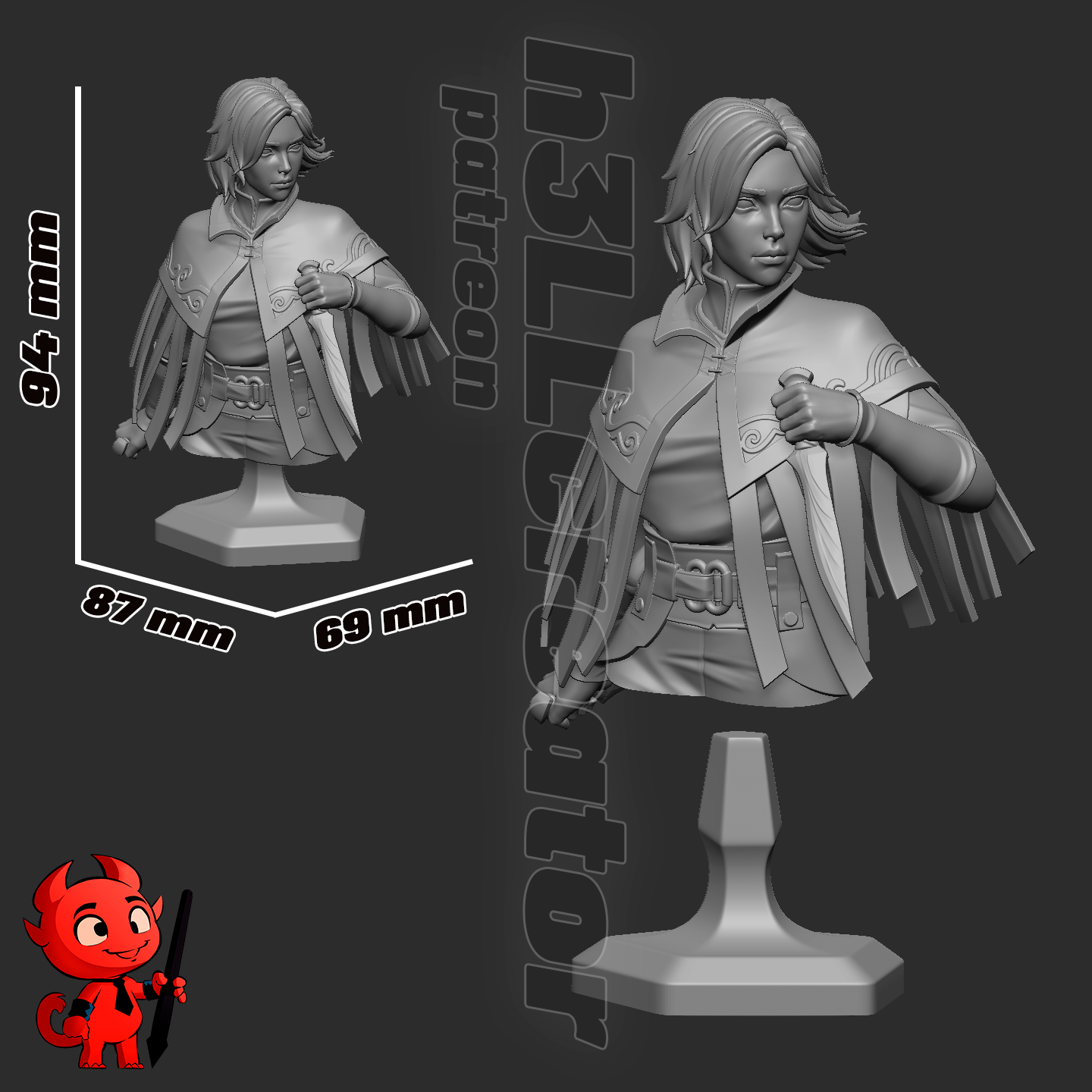 Vin - Bust (Mistborn) - Image 4