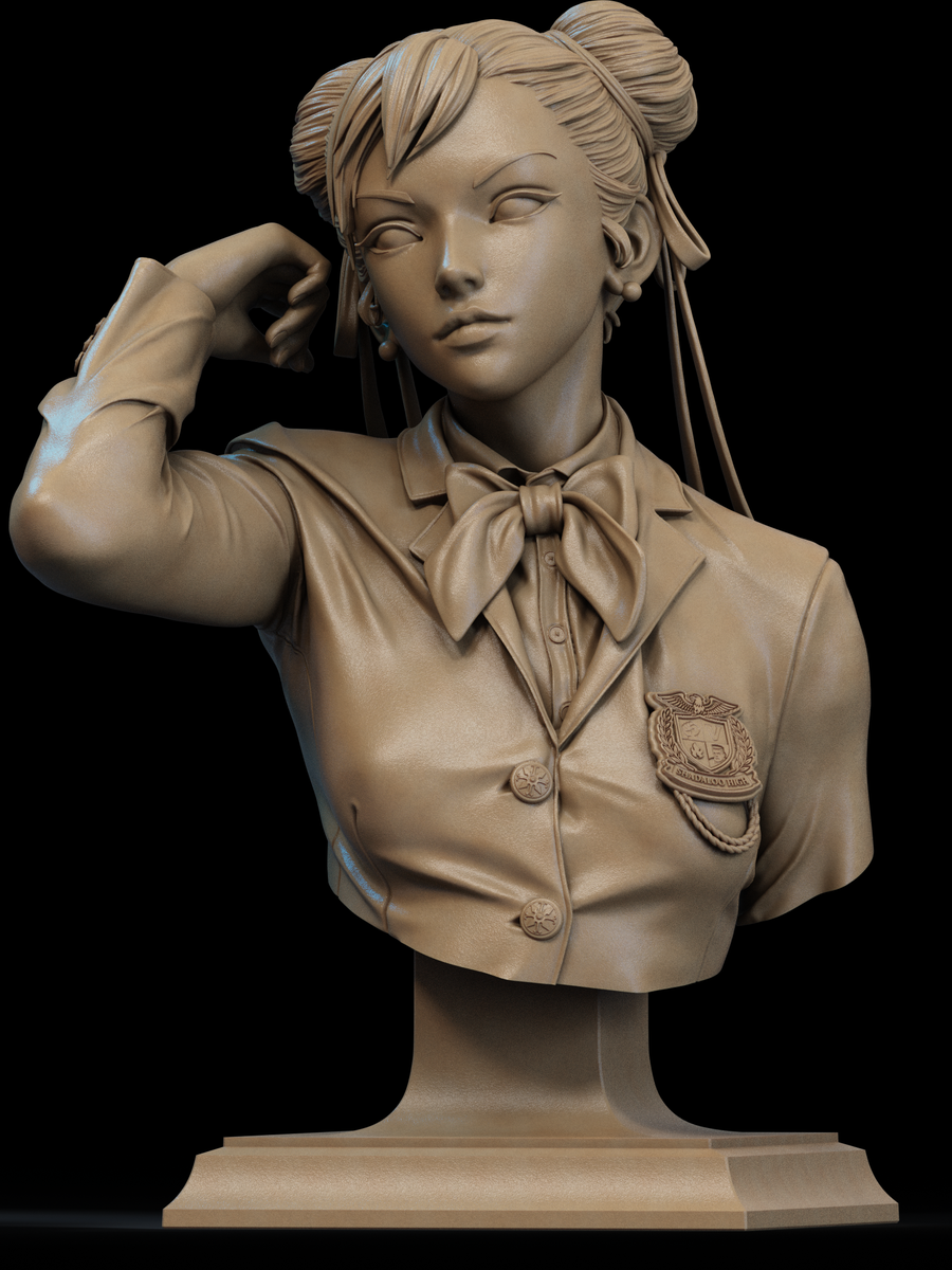 Chun-Li School Uniform - Bust (Street Fighter)