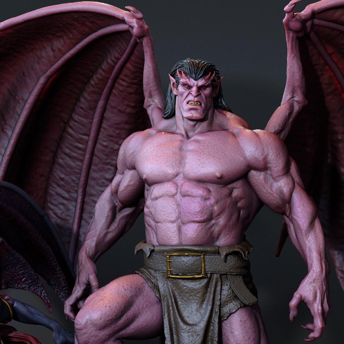 Demona & Goliath - Diorama (Gargoyles)