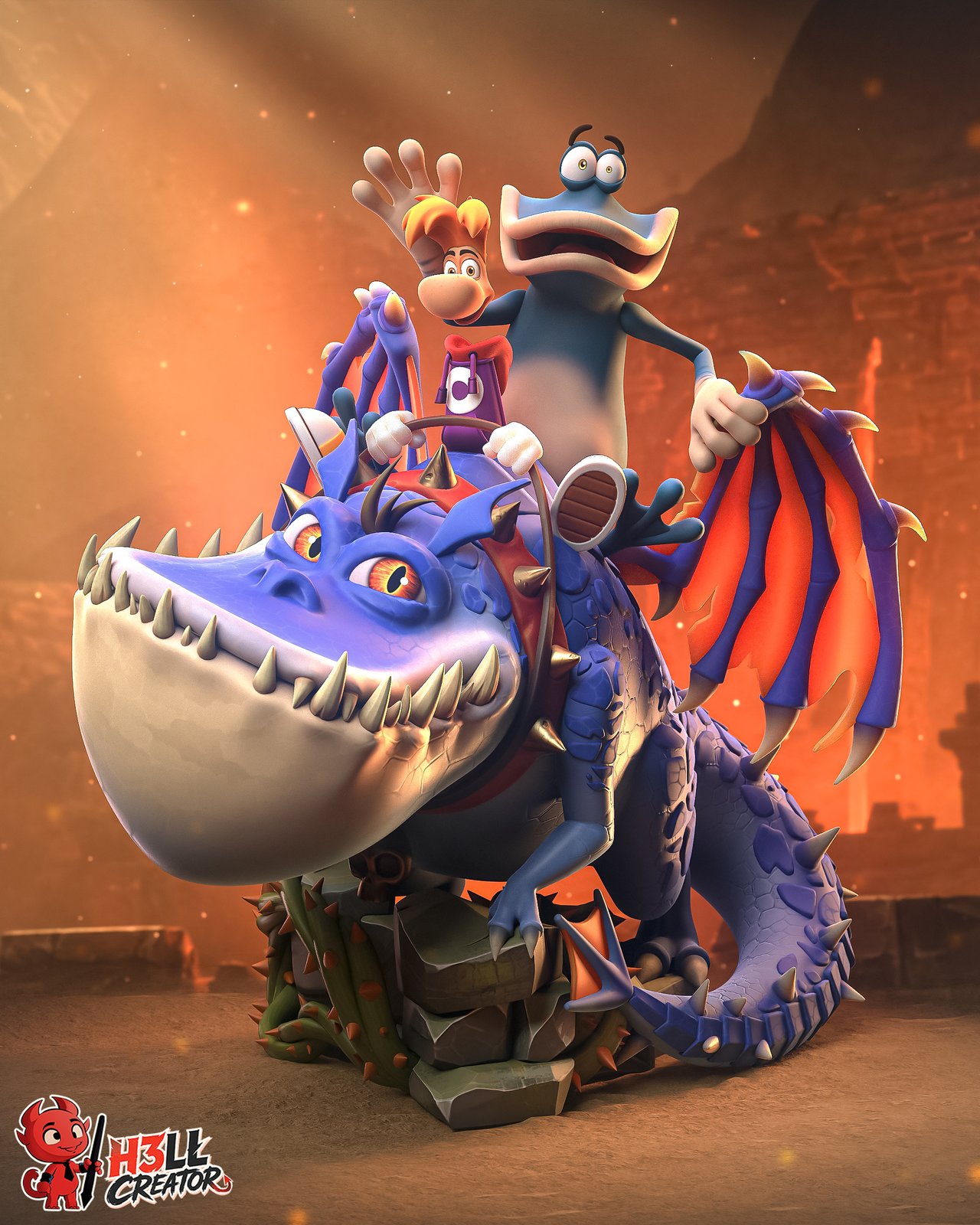 Rayman & Globox - Diorama - Image 2