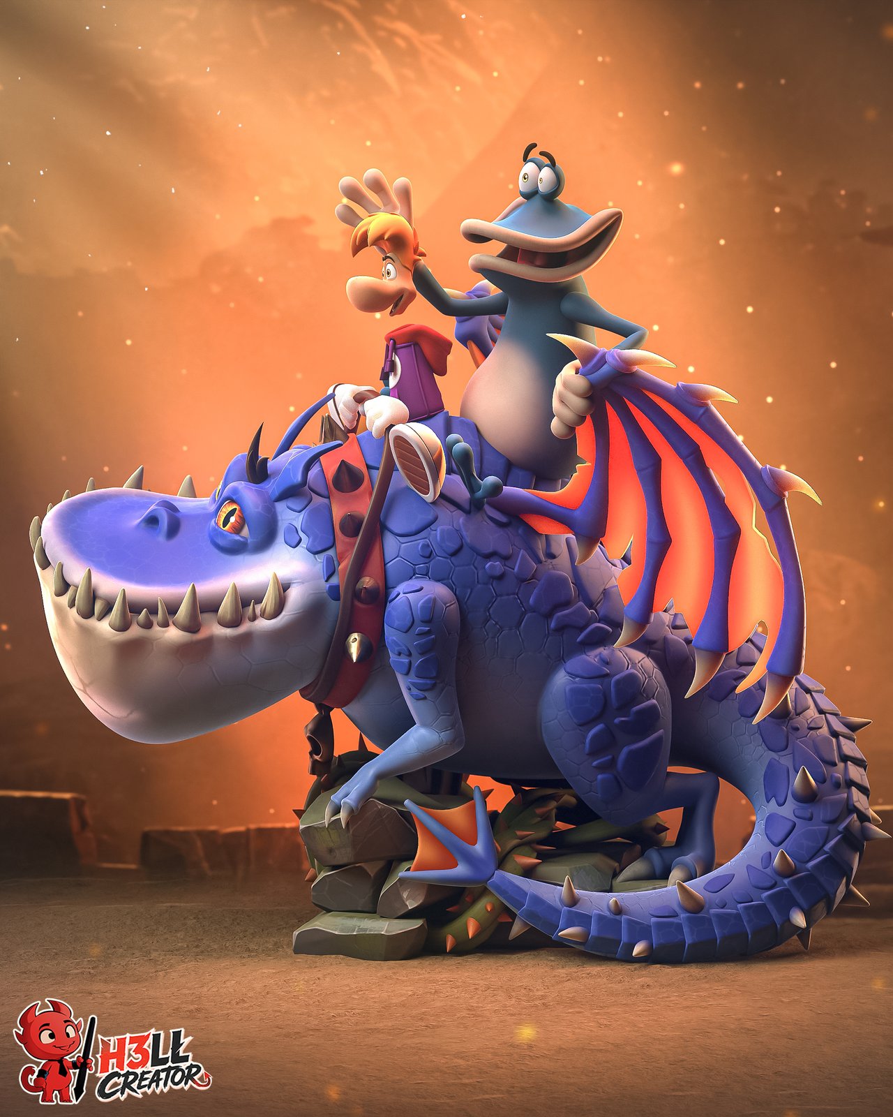 Rayman & Globox - Diorama - Image 3