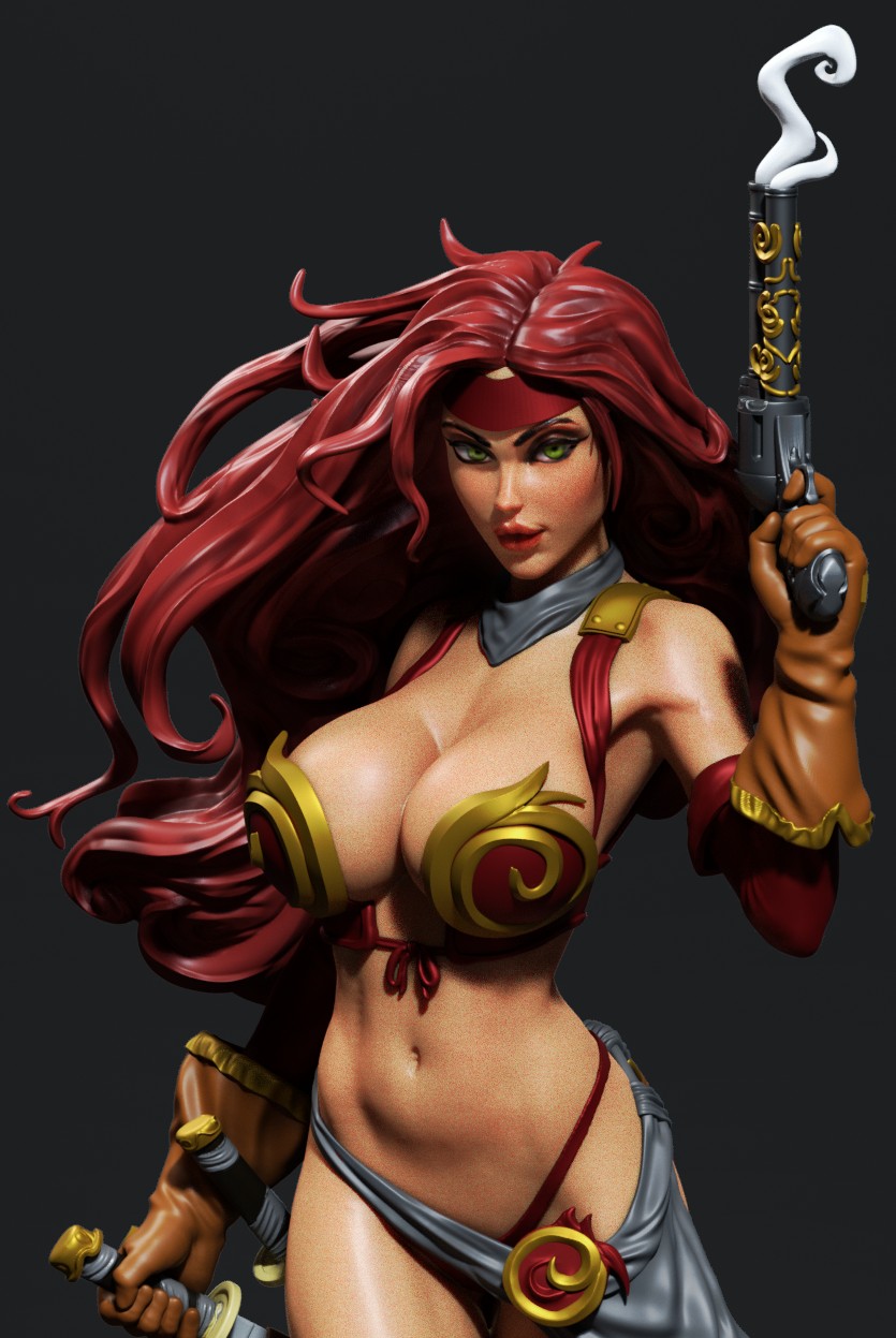 Red Monika (Battle Chasers)