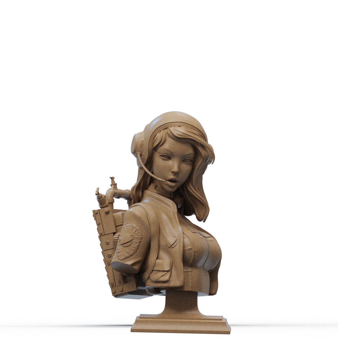 Retro Pinup Astronaut - Bust