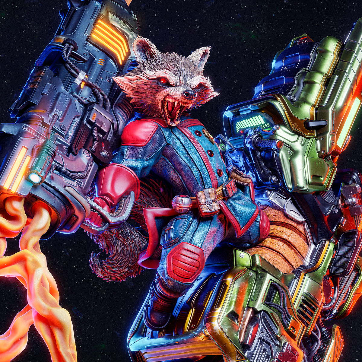 Rocket Raccoon Mech (Marvel)