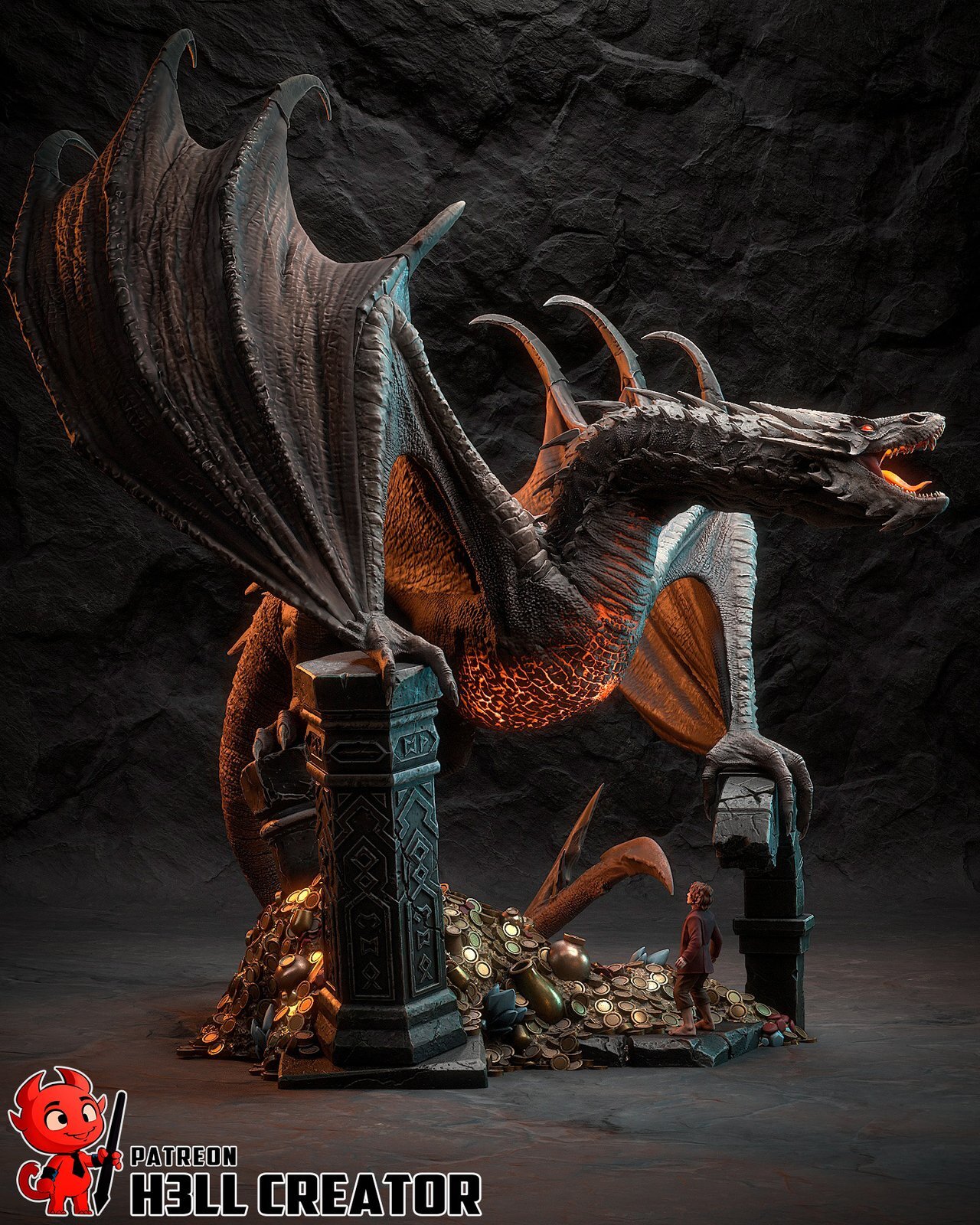 Smaug - Diorama (The Hobbit)