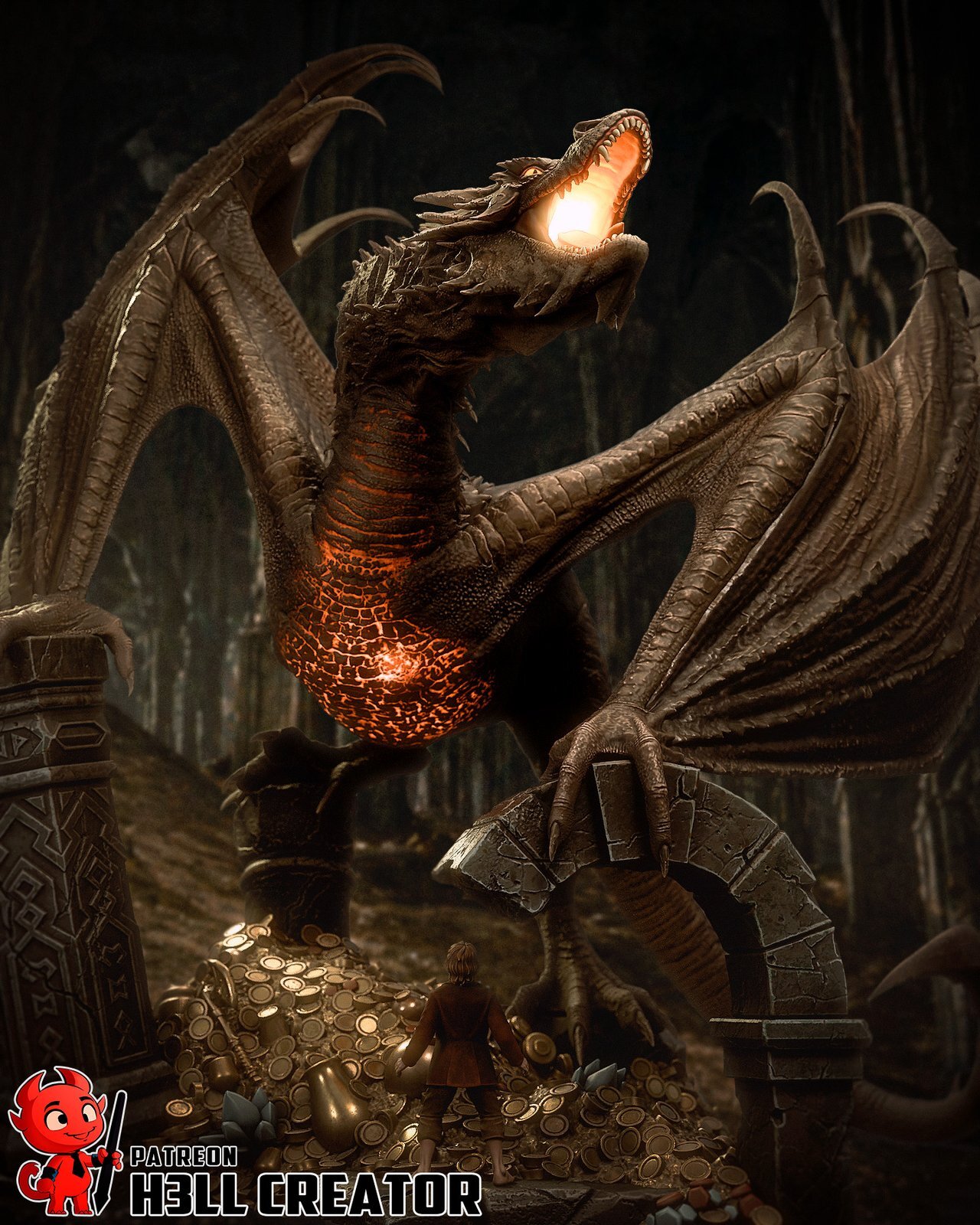 Smaug - Diorama (The Hobbit) - Image 4