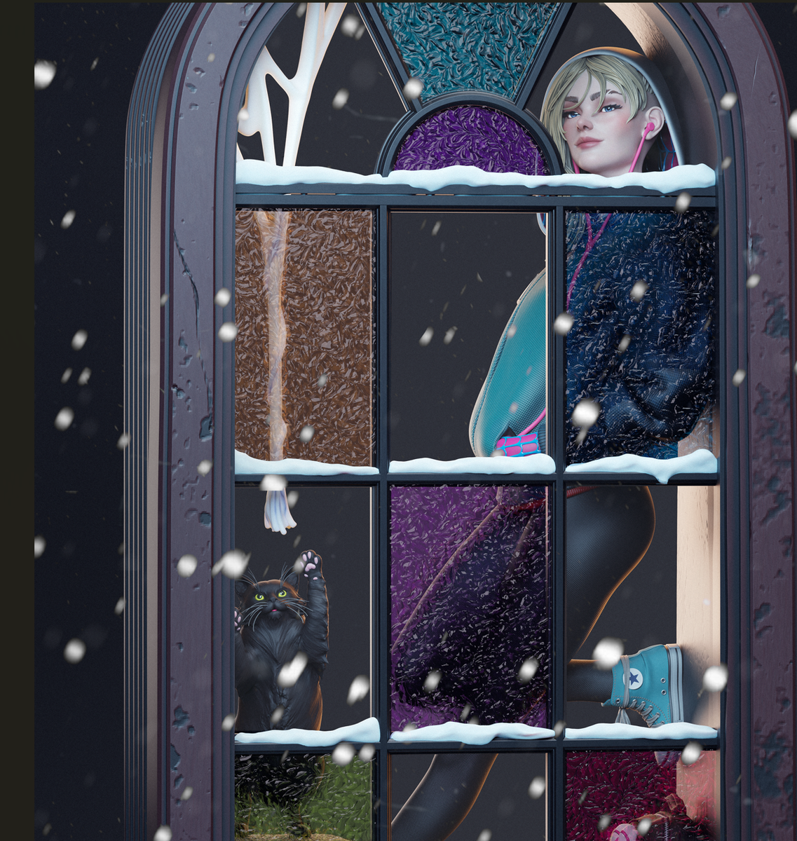 Spider-Gwen - Diorama (Marvel)