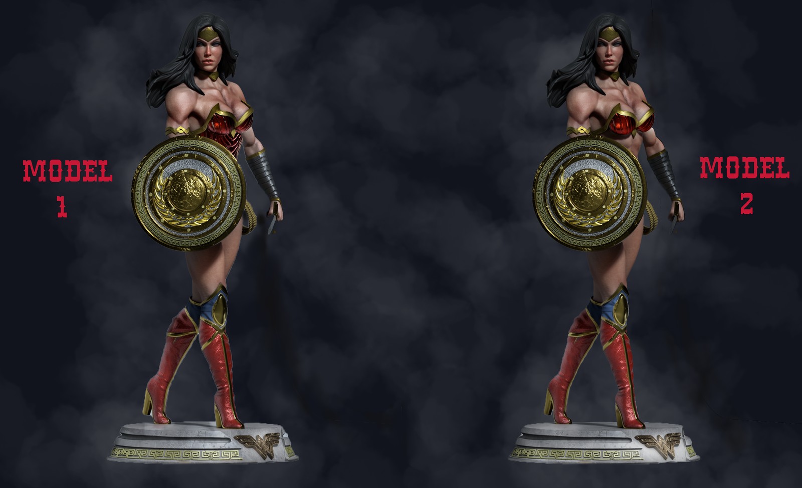 Wonder Woman Pack Model 1 and Model 2