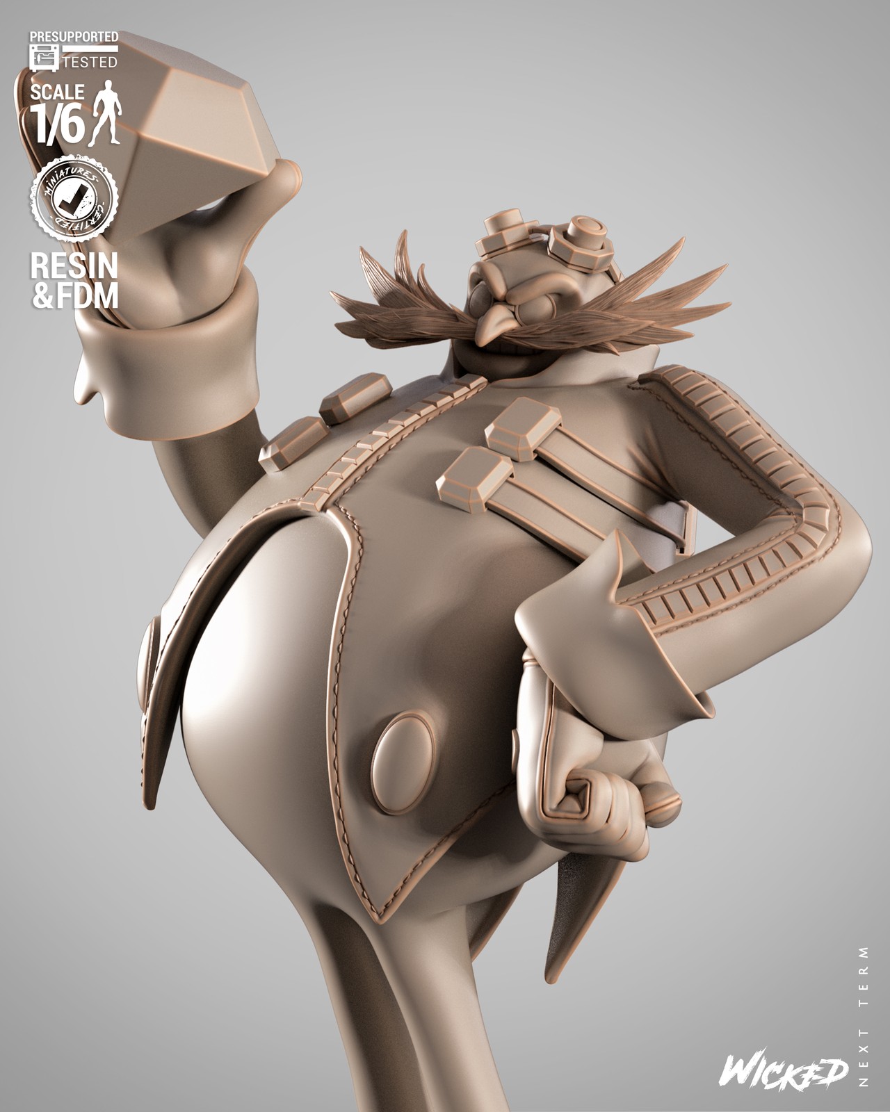 Video Games Dr Eggman Sculpture #2 - Image 3