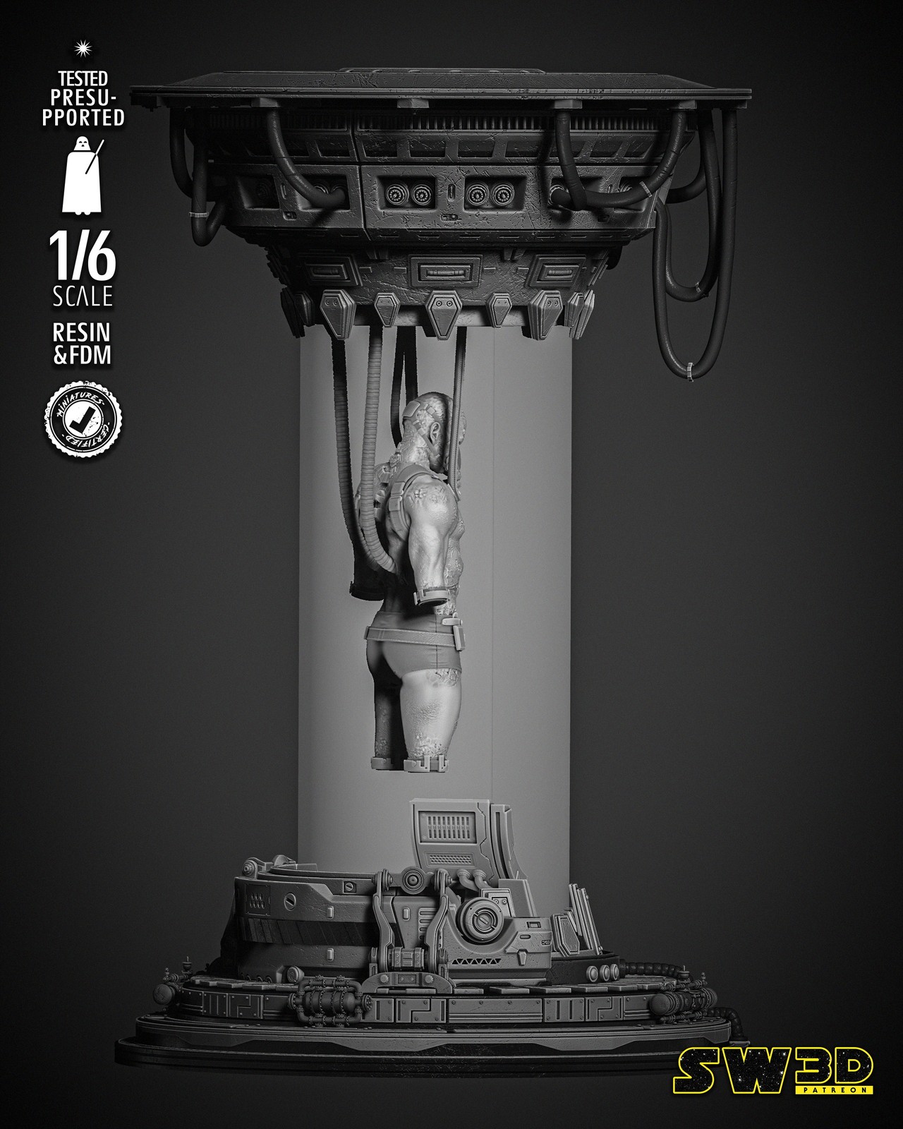 Darth Vader In The Bacta Tank Sculpture - Image 3