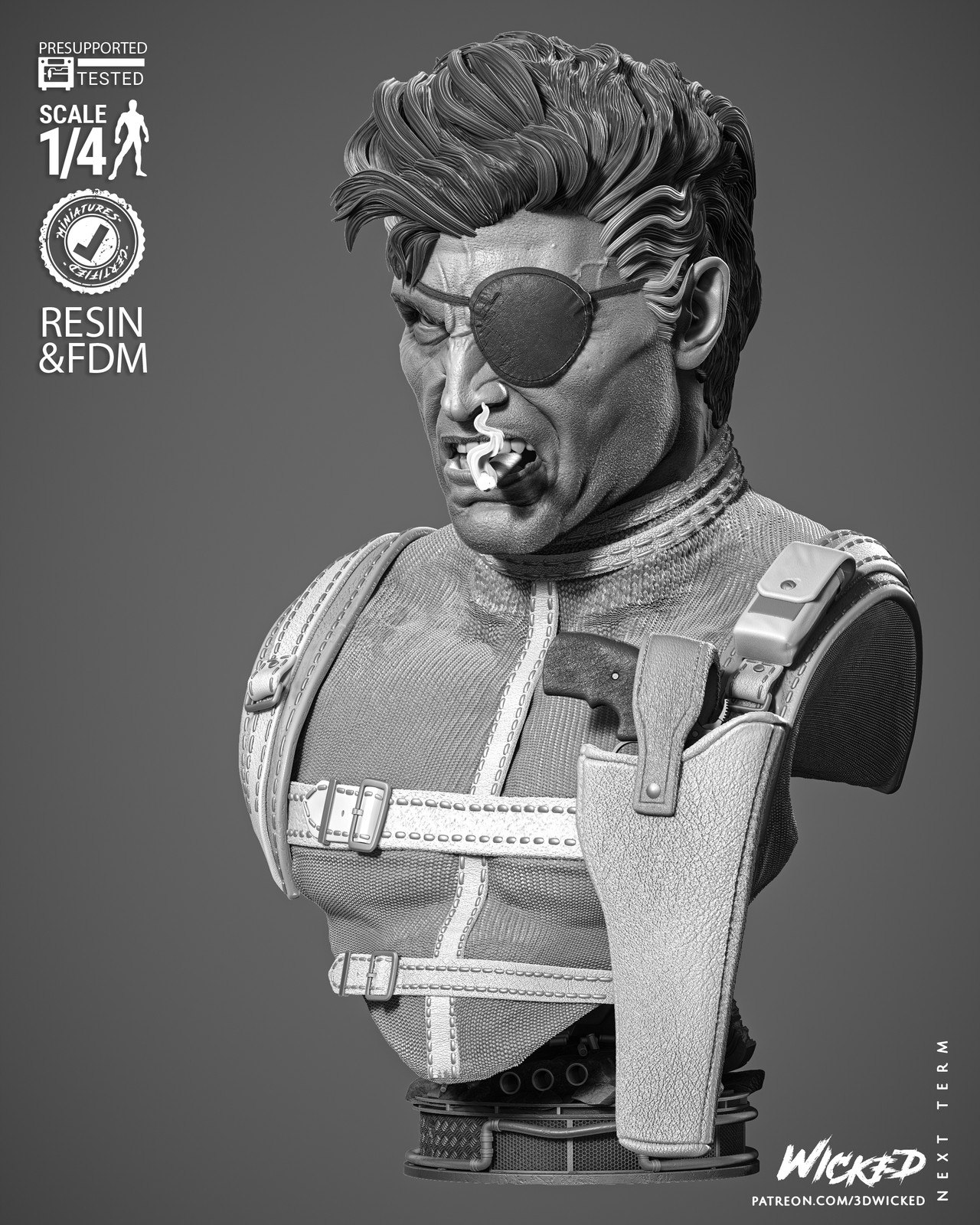 Nick Fury Portrait Bust - Image 3