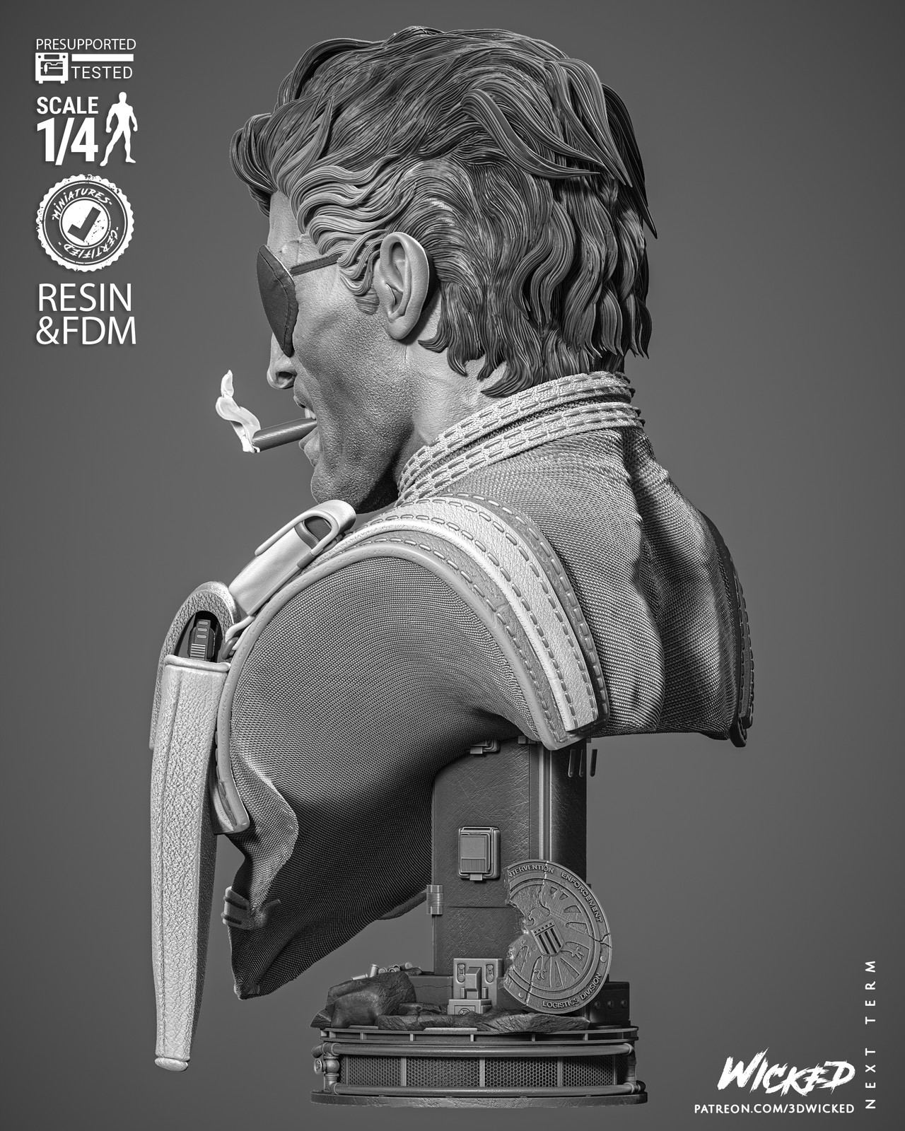 Nick Fury Portrait Bust - Image 5