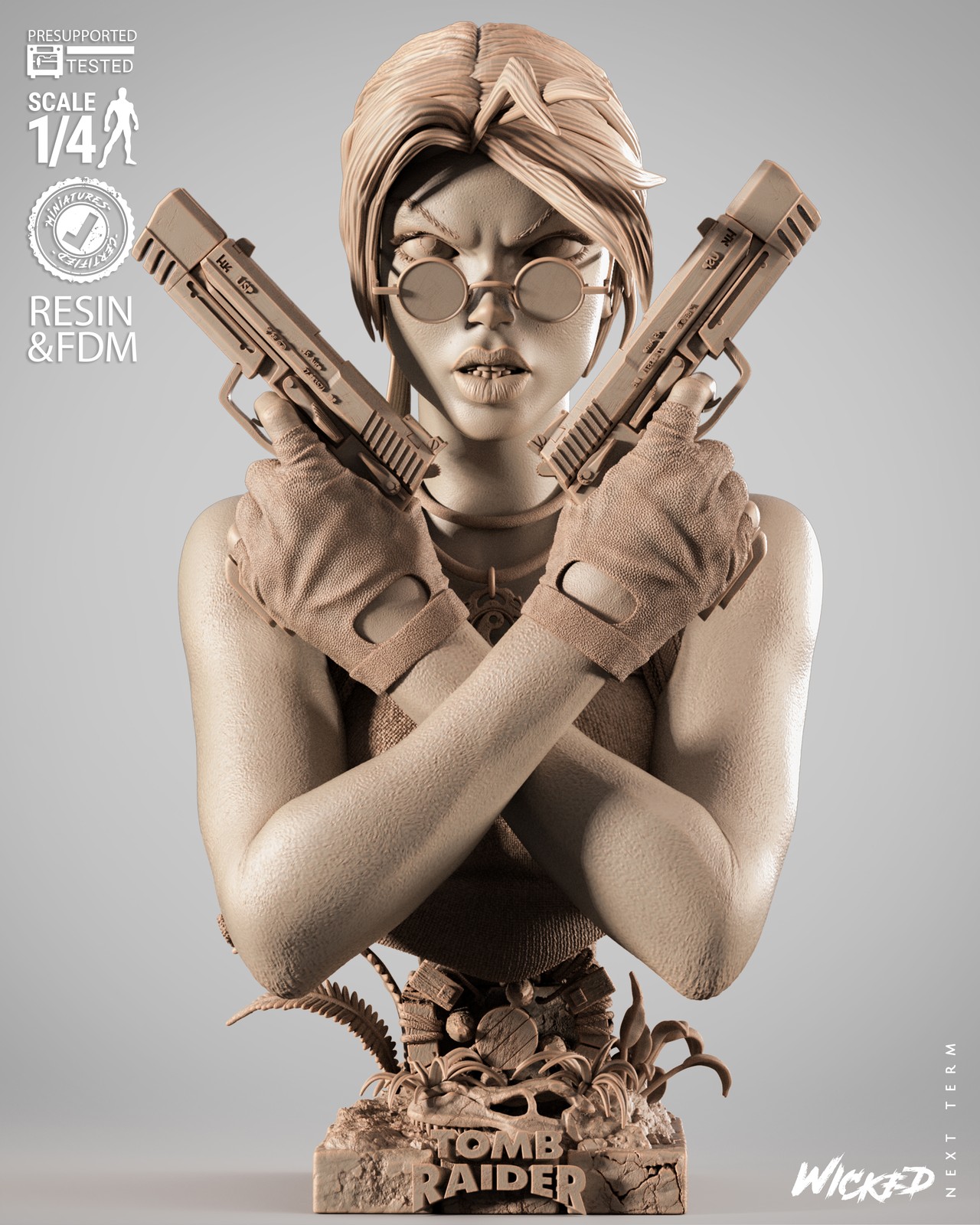 Lara Croft Portrait Bust - Image 2