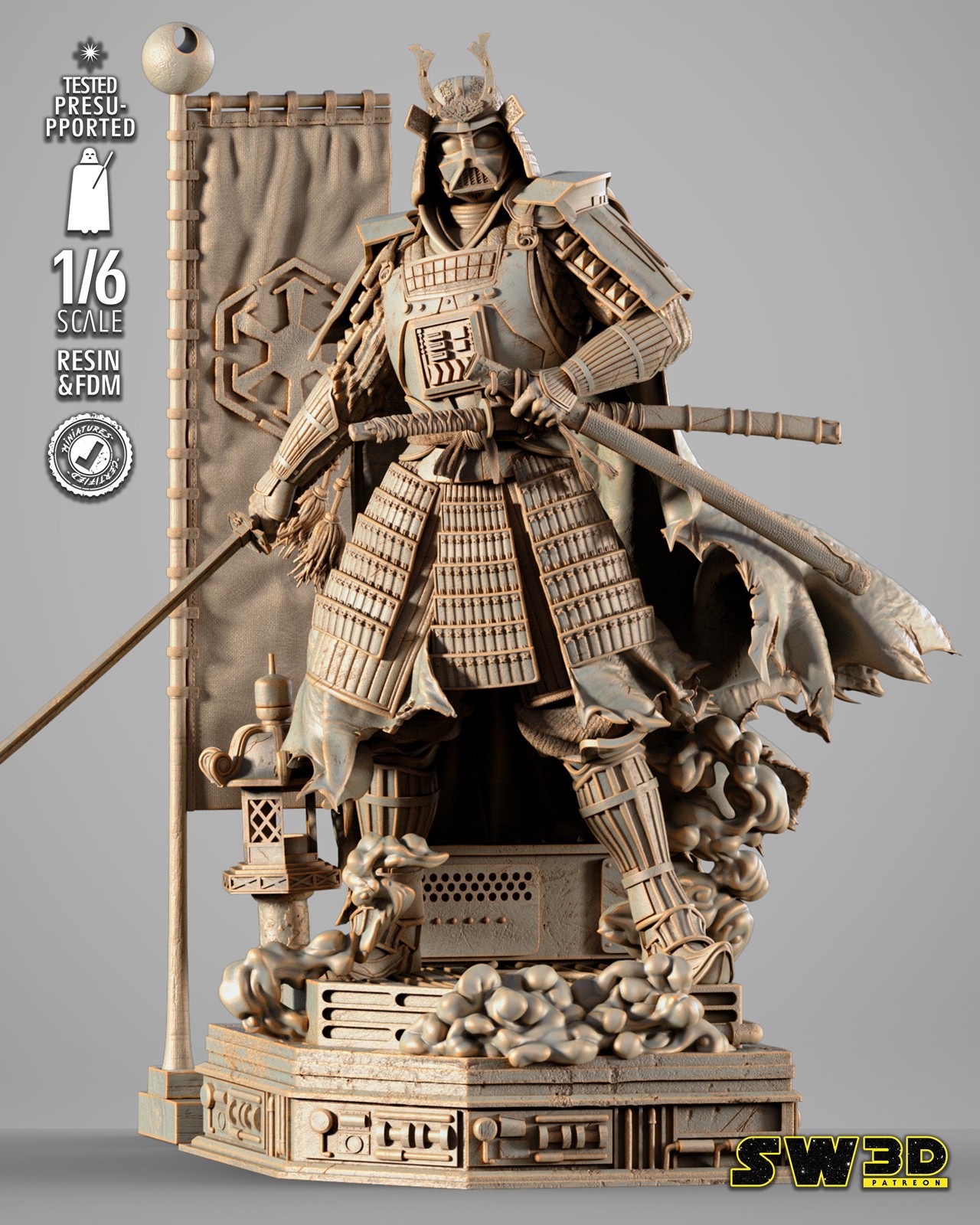 Darth Vader Samurai Sculpture - Image 3