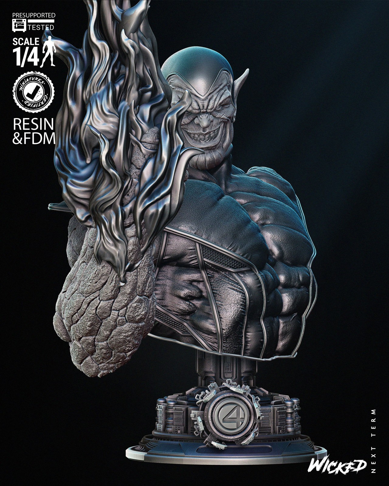 Super Skrull Bust Portrait