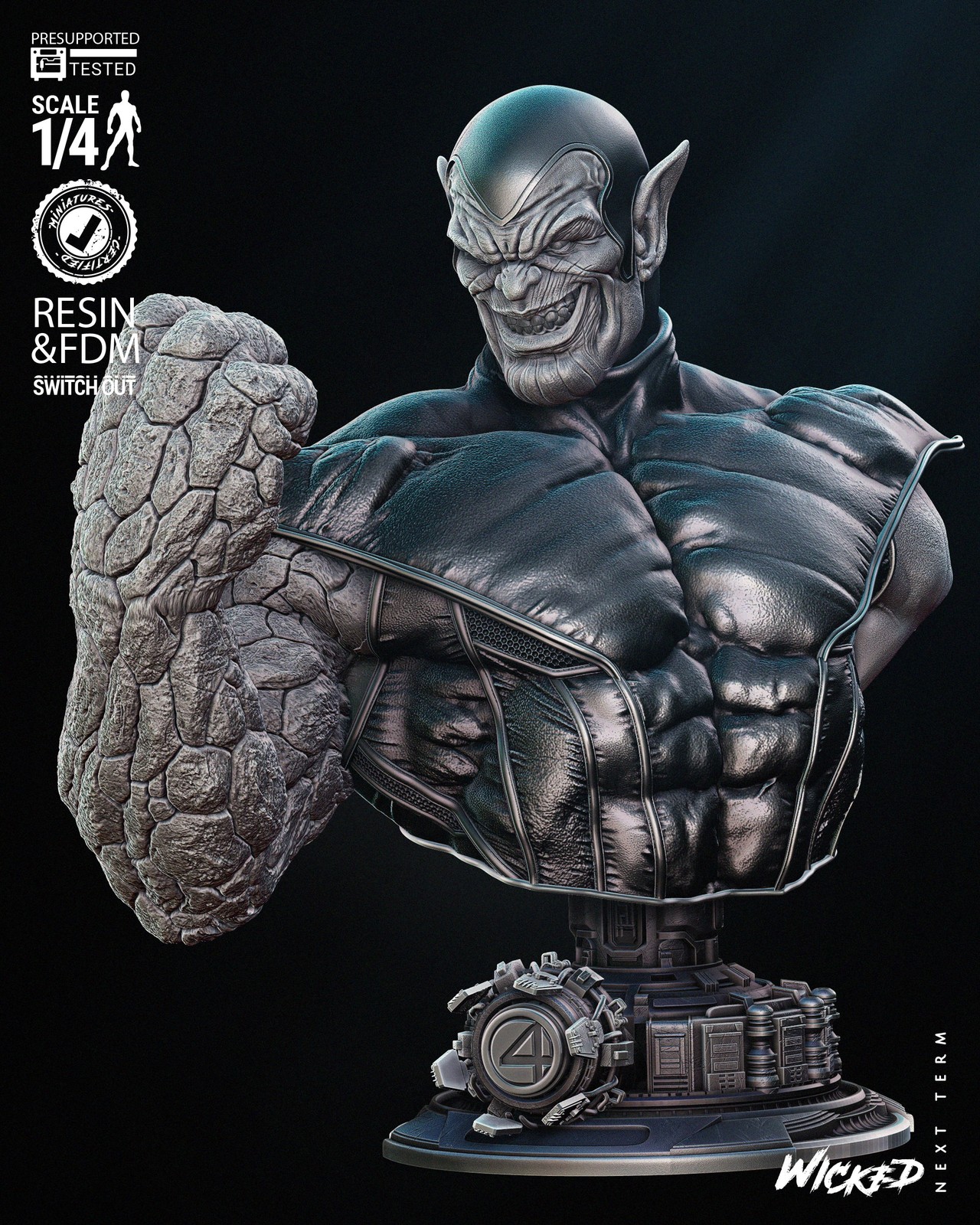 Super Skrull Bust Portrait - Image 2