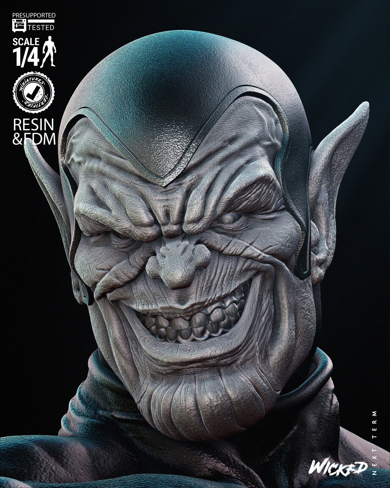 Super Skrull Bust Portrait - Image 5