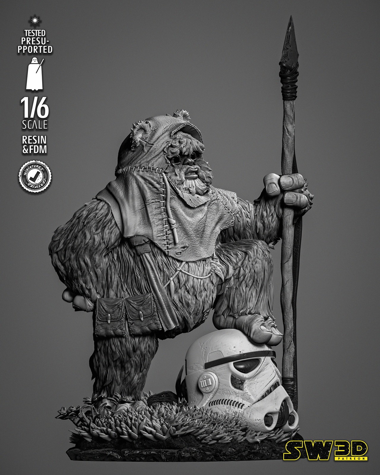 Ewok 1 Sculpture - Image 3