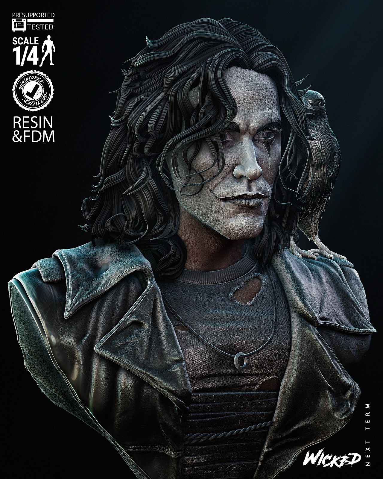 The Crow Bust Portrait