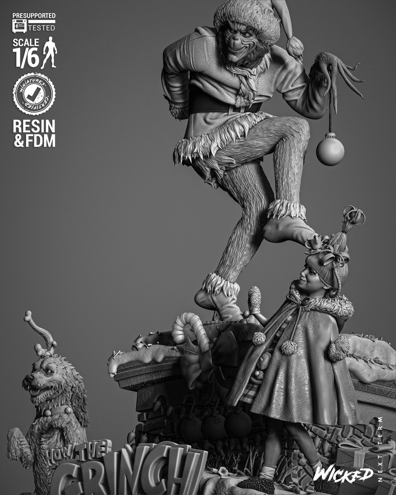 Grinch, Cindy and Max Diorama - Image 4