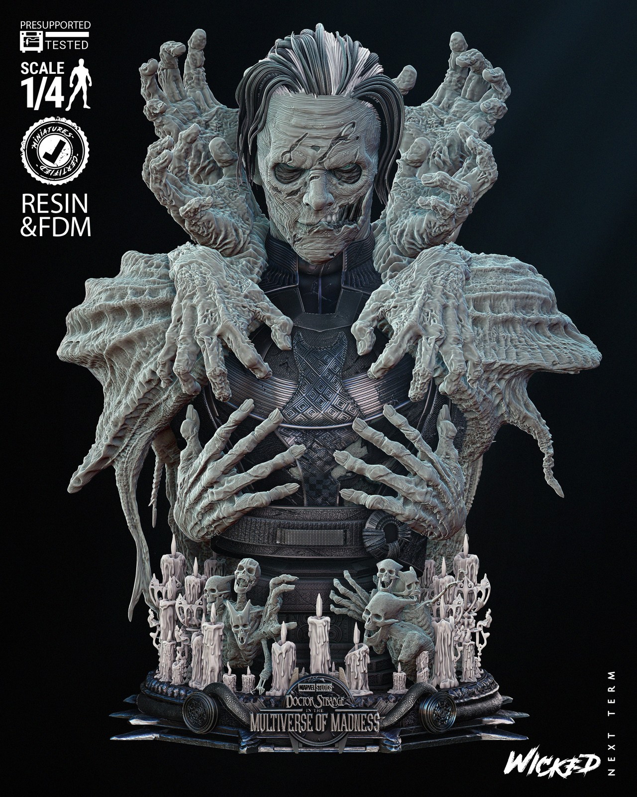 Dead Strange Bust Portrait