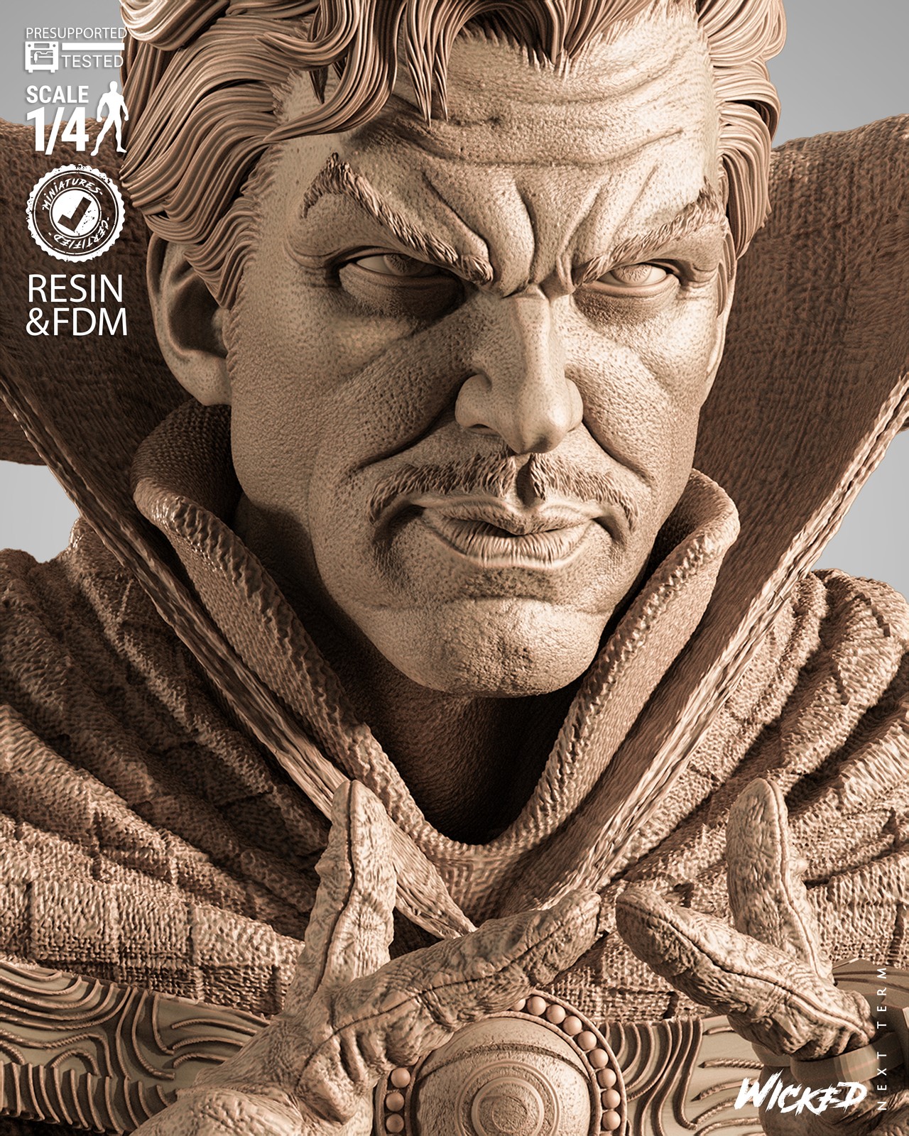 Dr Strange Portrait Bust - Image 3