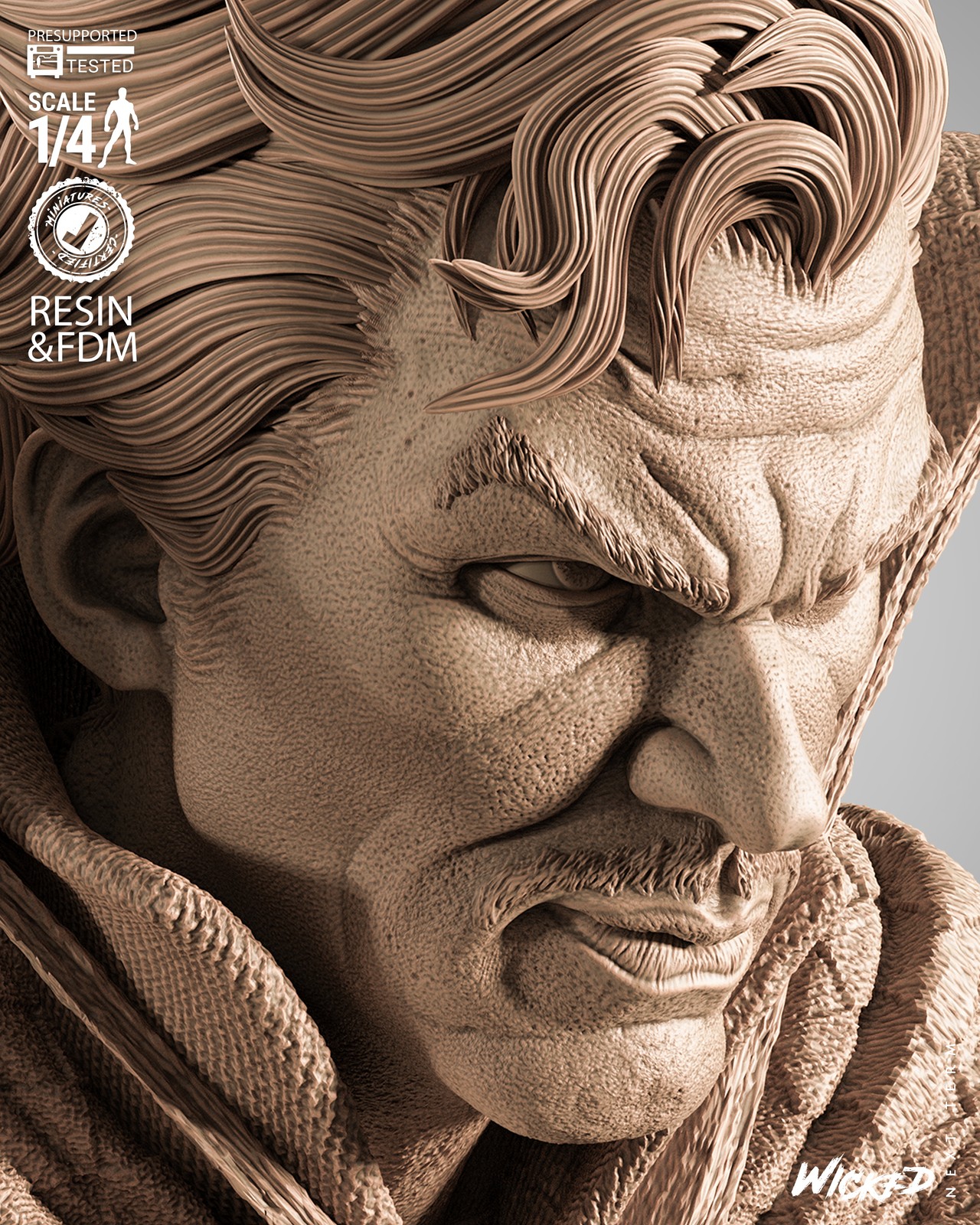 Dr Strange Portrait Bust - Image 5