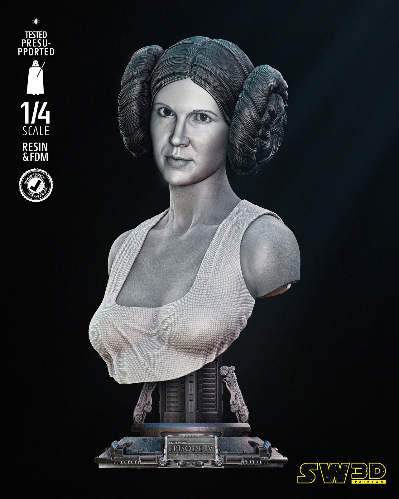 Leia Portrait Bust