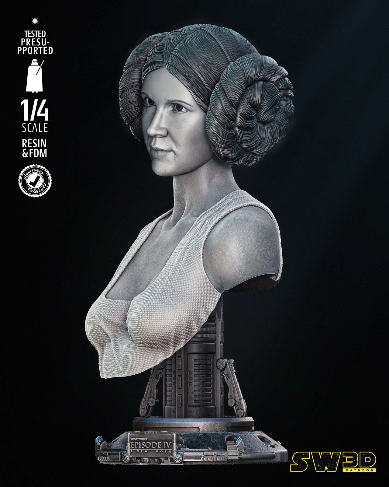 Leia Portrait Bust - Image 2