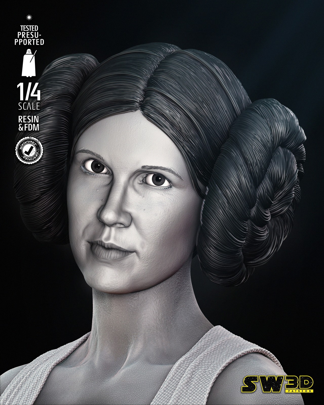 Leia Portrait Bust - Image 4