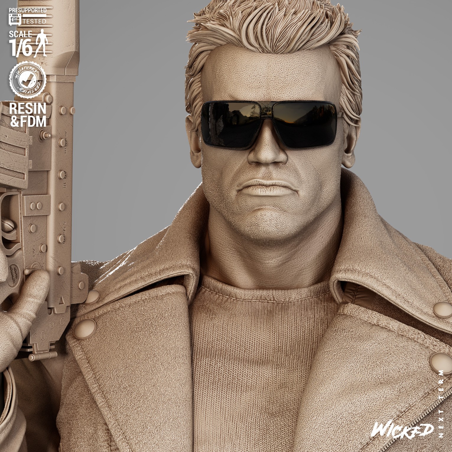 Terminator 1 Sculpture